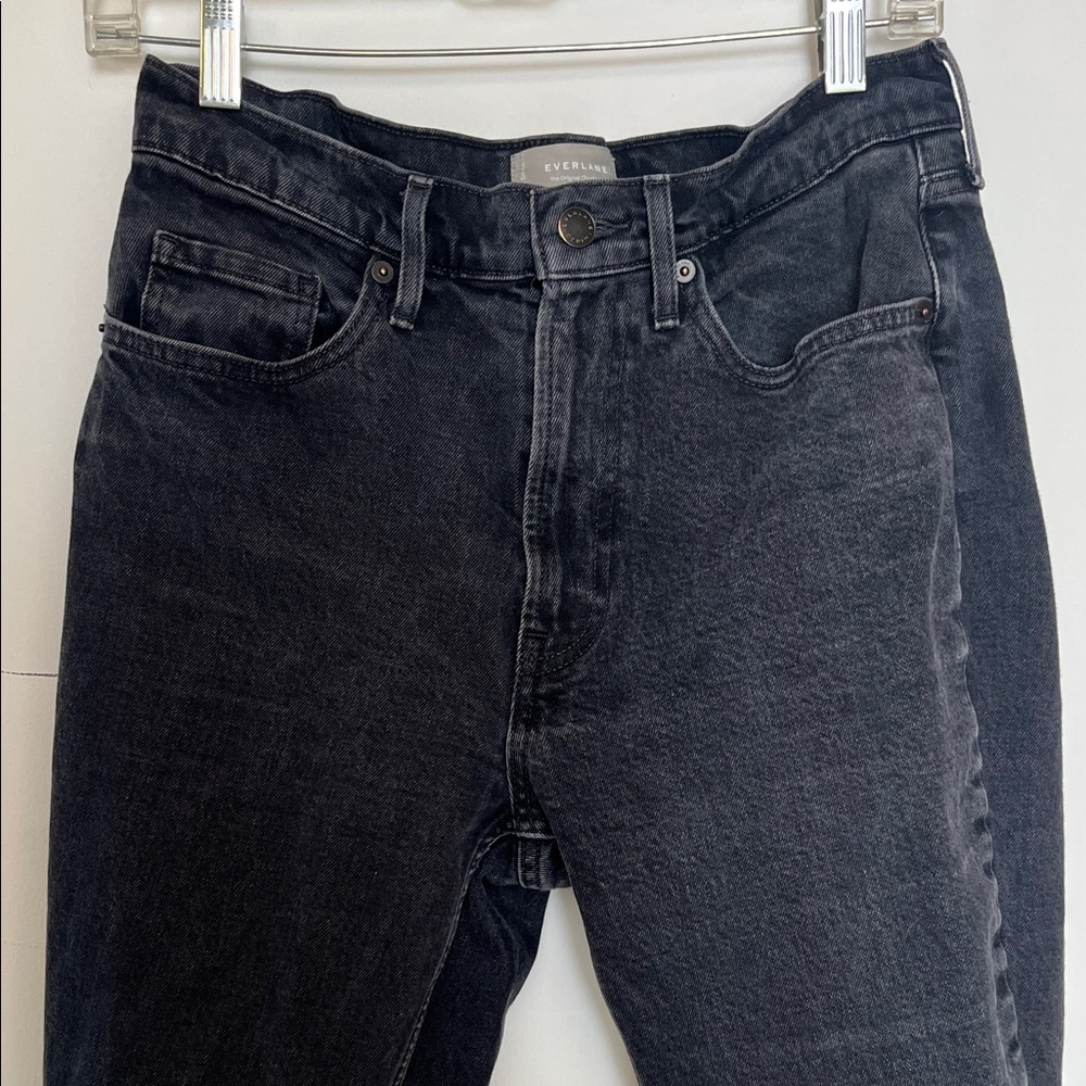 Everlane Original cheeky Washed Black Straight Jeans